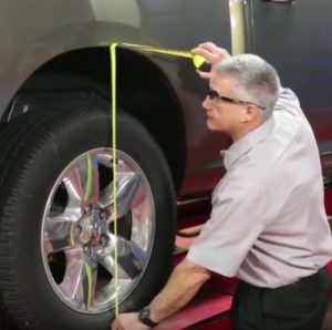 measure 2012 Chevrolet Colorado 4wd-crew-cab ride height before replacing strut assembly